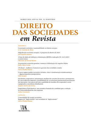 cover image of Direito das Sociedades em Revista Volume 31